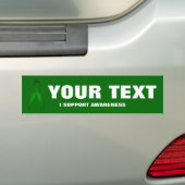 Green Support Awareness Ribbon Autoaufkleber (Auf Auto)