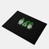 Green Sweater Gnome St. Patrick's Day Irish Gnome Fußmatte (Schrägansicht)