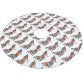 Green Sweater & Hat Dackel Weihnachtsbaumrock Polyester Weihnachtsbaumdecke (Schrägansicht)