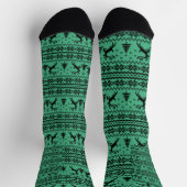 Green Sweater Rentier Weihnachten Socken (Oben)