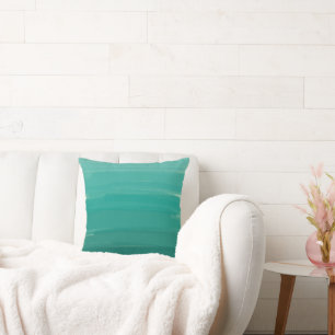 Green Sweep Ombre Pillow Kissen