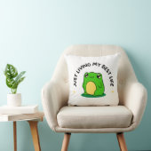 Green Sweet Cute Simple Frog Character Pillow Kissen (Stuhl )