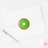 Green Sweet Donut Runder Aufkleber (Umschlag)