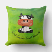 Green Sweet Lächeln - Sweet Dreams Throw Kissen (Vorderseite)