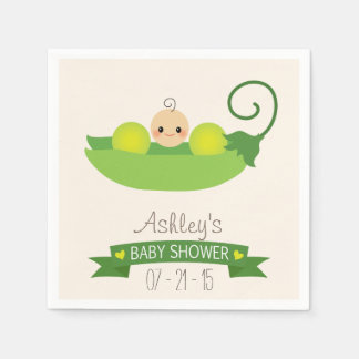 Green Sweet Pea Baby Dusche Serviette