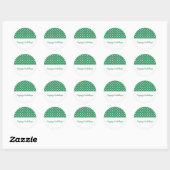 Green Sweet Polka Dot Holiday Stickers (Blatt)