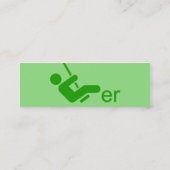 Green Swinger Calling Card Mini Visitenkarte (Rückseite)