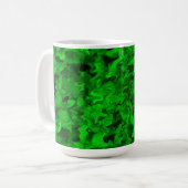Green Swirl 15oz Tasse (Vorderseite Links)