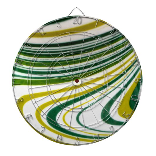 Green Swirl Dart Board Dartscheibe (vorne)