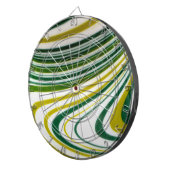 Green Swirl Dart Board Dartscheibe (Vorderseite rechts)