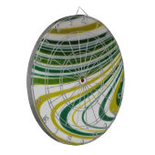 Green Swirl Dart Board Dartscheibe (Vorderseite Links)