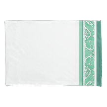 Green Swirl Design Kissen Case