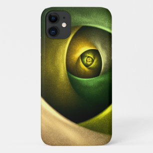 Green Swirl Floral Modernes Abstraktes Kunstmuster Case-Mate iPhone Hülle