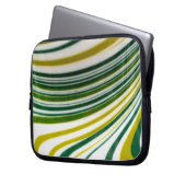 Green Swirl Laptop Bag Laptopschutzhülle (Vorderseite Links)