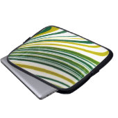Green Swirl Laptop Bag Laptopschutzhülle (Vorne Knopf)