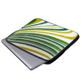 Green Swirl Laptop Sleeve (Vorne Knopf)