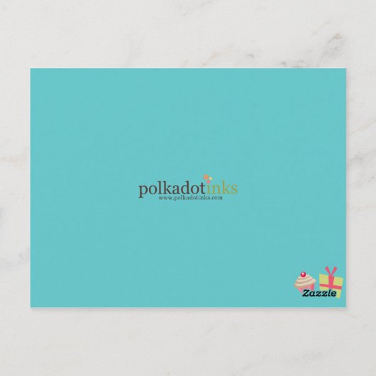 Green Swirl Moschee Ramadan/Eid Banner/Streamer Postkarte (Rückseite)