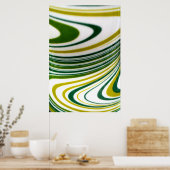 Green Swirl Poster (Küche)