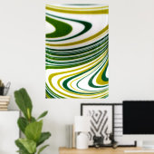 Green Swirl Poster (Heimbüro)