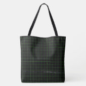 Green Synthwave All-Over-Print-Tasche Tasche (Rückseite)
