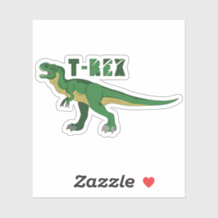 Green T-Rex Aufkleber