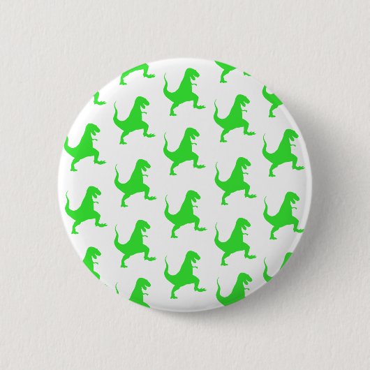 Green t-rex pattern button (Vorderseite)