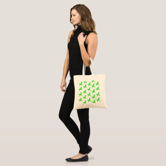 Green t-rex pattern tragetasche (Vorderseite (Model))