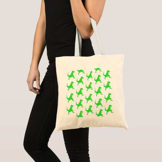 Green t-rex pattern tragetasche (Vorderseite (Produkt))