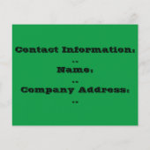 Green T - Shirt Design Business Flyer (Hinten)