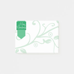 Green Tab & Blüh Frohe Weihnachten Post-it-Notizen Post-it Klebezettel