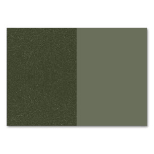 Green Table Card mit zwei Tonen Moos - Anpassbar Tischnummer