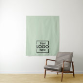 Green Table Runner Banner Business Logo Events Wandteppich (Beispiel)