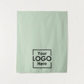 Green Table Runner Banner Business Logo Events Wandteppich (Vorderseite)