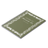 Green Talaver Tile Fiesta Letters to Birthday Girl Notizblock (Linke Seite)