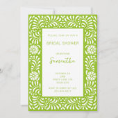 GREEN TALAVERA BRAUTPARTY EINLADUNG (Vorderseite)