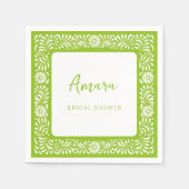 GREEN TALAVERA BRAUTPARTY SERVIETTE (Vorderseite)