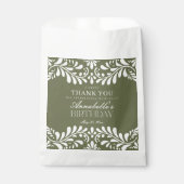 Green Talavera Spanish Fiesta Geburtstagsdessert Geschenktütchen (Vorderseite)