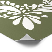 Green Talavera Tile Fiesta Baby Dusche Willkommen Poster (Ecke)