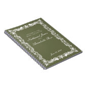 Green Talavera Tile Hochzeitsbriefe & Groom Notizblock (Rechte Seite)