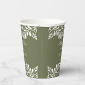 Green Talavera Tile Spanische Fiesta Babydusche Pappbecher (Rechts)