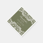 Green Talavera Tile Spanische Fiesta Babydusche Serviette (Ecke)
