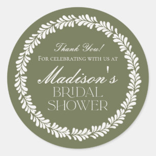 Green Talavera Tile Spanisches Fiesta-Brautparty Runder Aufkleber