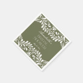 Green Talavera Tile Spanisches Fiesta-Brautparty Serviette (Ecke)