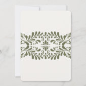 Green Talavera Tile Spanish Fiesta Wedding Einladung (Rückseite)