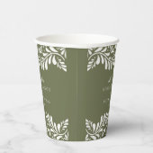 Green Talavera Tile Spanish Fiesta Wedding Pappbecher (Rechts)