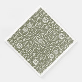 Green Talavera Tile Spanish Style Fiesta Serviette (Ecke)