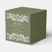 Green Talavera Tile Spanish Style Fiesta Wedding Geschenkschachtel (Rückseite)