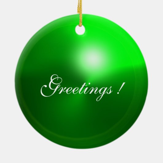 GREEN TALISMAN EMERALD KERAMIKORNAMENT (Hinten)