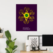 GREEN TALISMAN, lila Poster (Heimbüro)