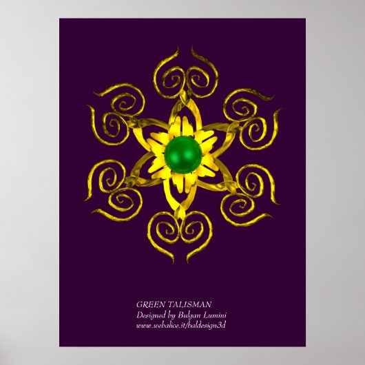 GREEN TALISMAN, lila Poster (Vorne)